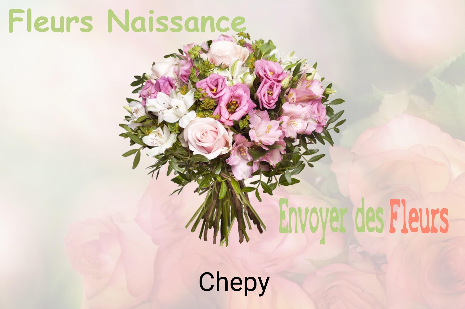 Bouquet de fleurs de naissance livré à Chepy